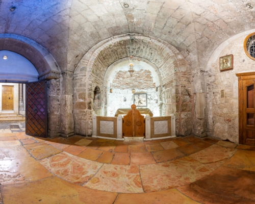 Храм Гроба Господня в Иерусалиме. 3d тур. Часовня Главы Адама.